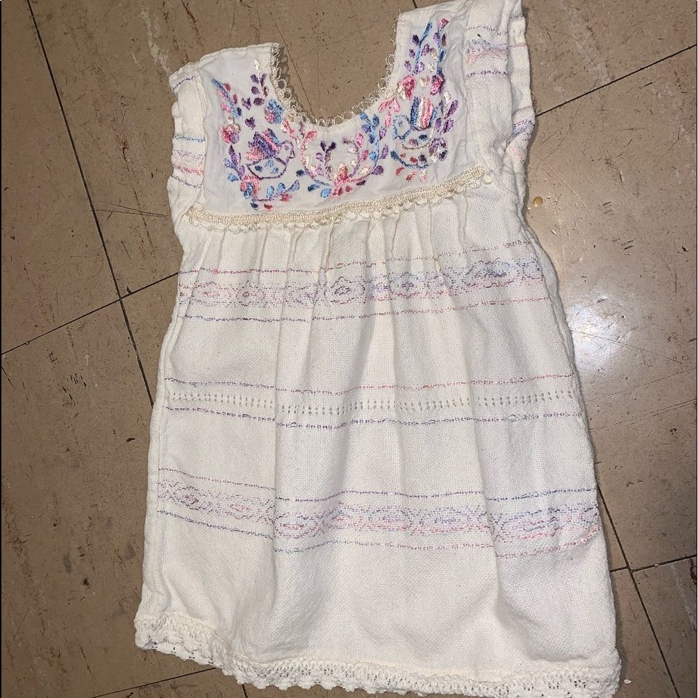 Cabbages & kings hand embroidered toddler dress
